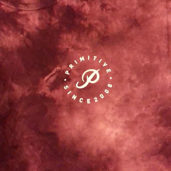 Primitive dark red tie dye. - Picture 2 of 3